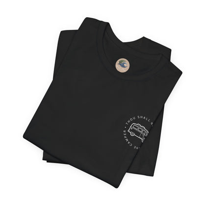 Vintage Camper Poop Graphic Tee — 'Adventure Awaits' Pocket T-Shirt