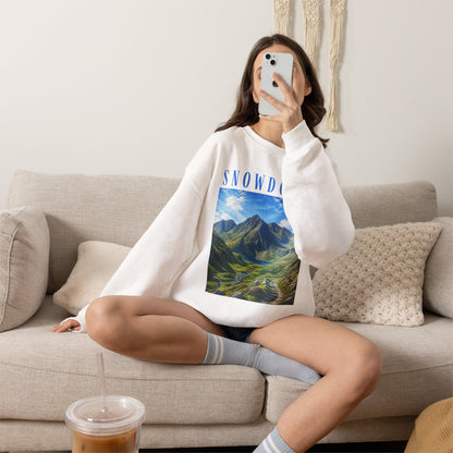 Glyderau Landscape - Snowdonia Mountain Crewneck Sweatshirt