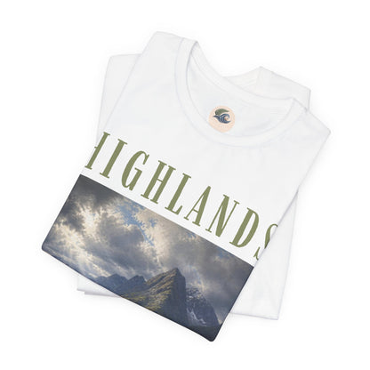 Highlands Scenic Tee — Vintage Mountain Landscape T-Shirt