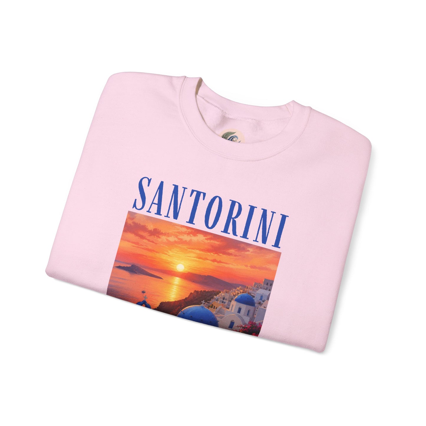 Santorini Sunset Sweatshirt — Greek Island Travel Crewneck