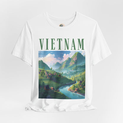 Vietnam Scenic Tee — Vintage Mountain River Travel T-Shirt