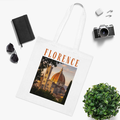 Florence Photo Tote Bag — Duomo Cathedral Travel Cotton Tote