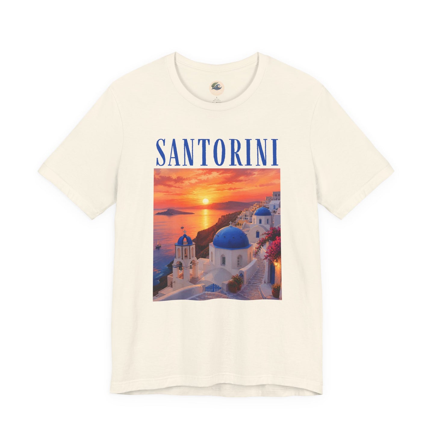 Santorini Sunset Tee — Greek Island Travel T‑Shirt