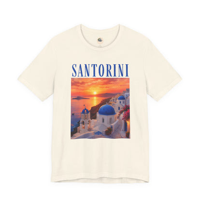 Santorini Sunset Tee — Greek Island Travel T‑Shirt