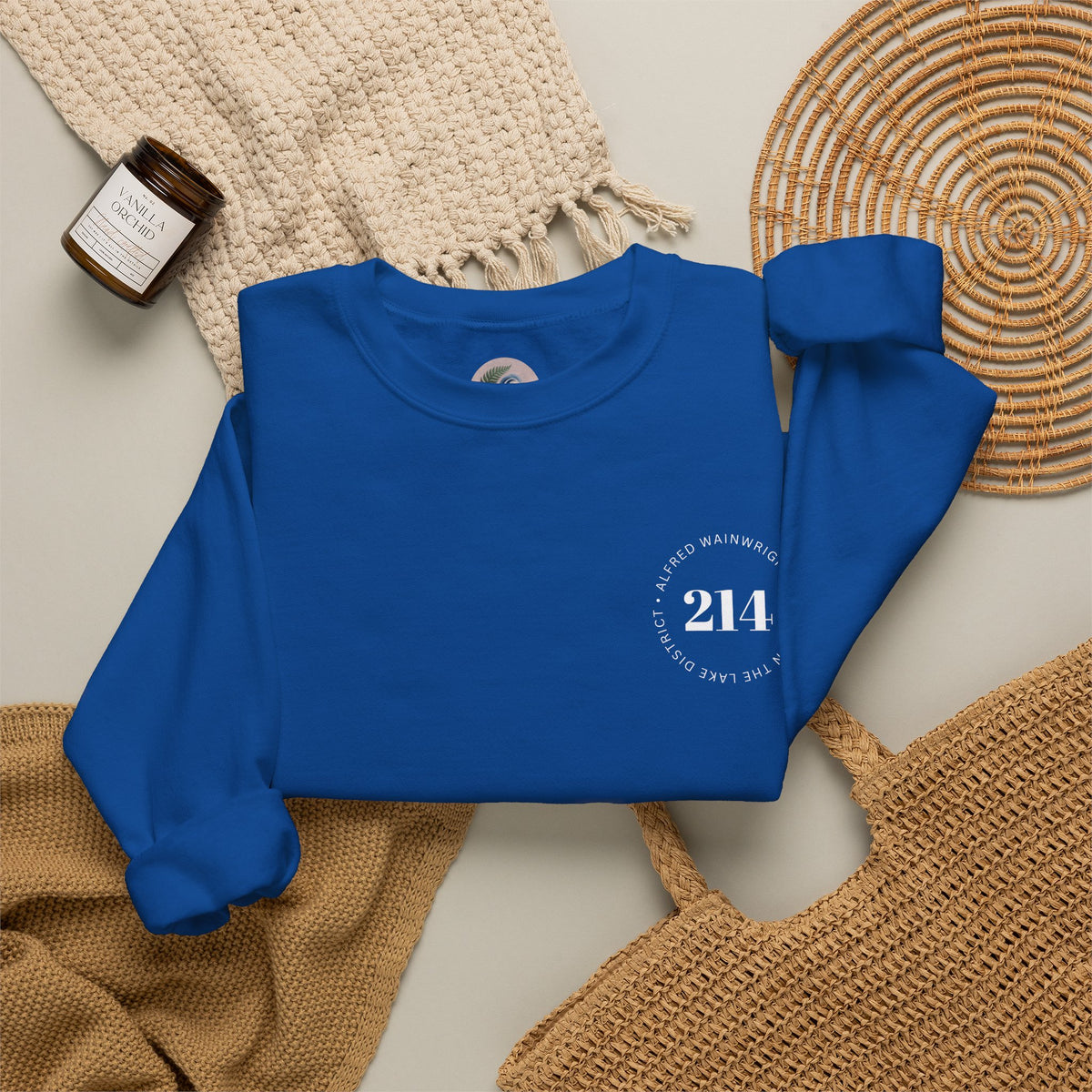 214 Wainwrights Minimalist Crewneck Sweatshirt — Small Chest Logo