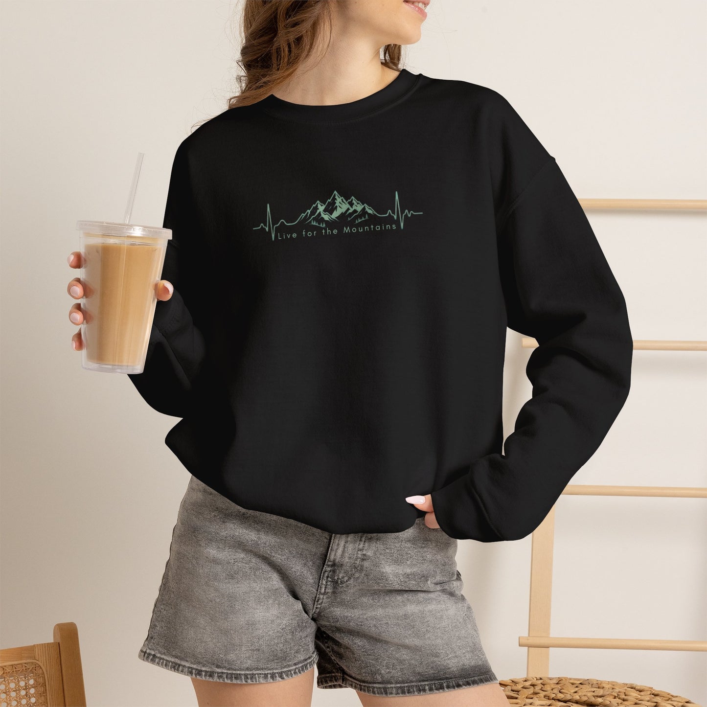 Mountain Heartbeat Crewneck Sweatshirt
