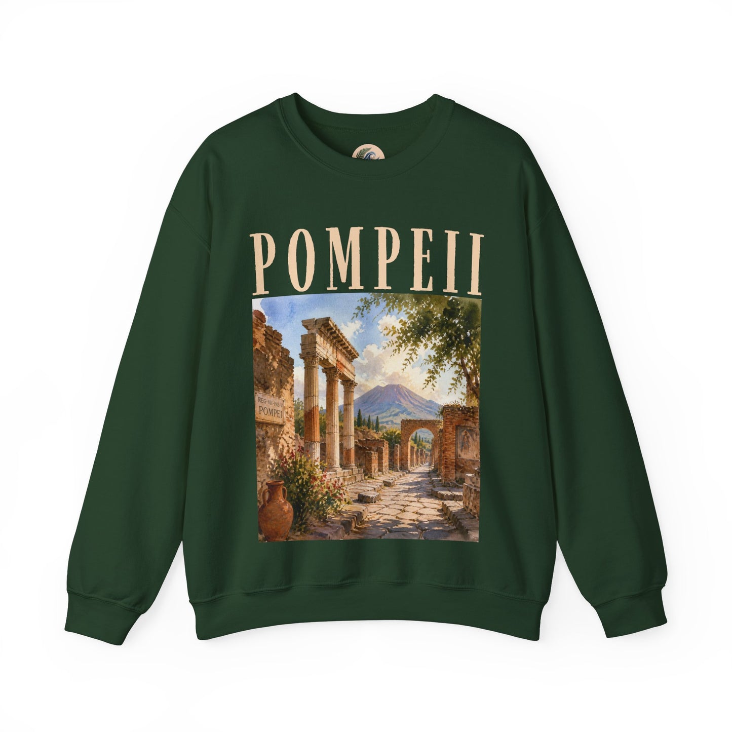 Pompeii Ruins Vintage Crewneck Sweatshirt