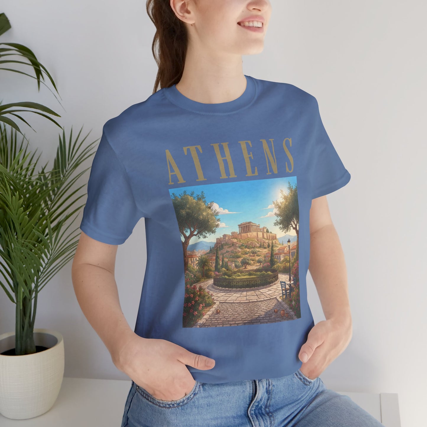 Athens Scenic Tee — Vintage Acropolis Travel T‑Shirt