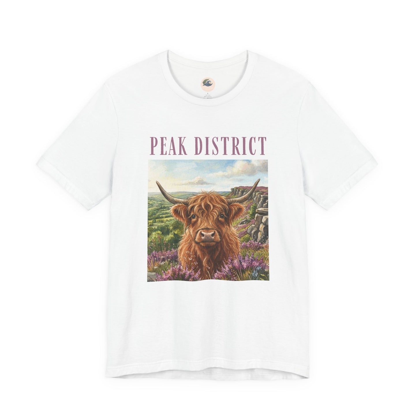 Peak District Highland Cow T‑Shirt