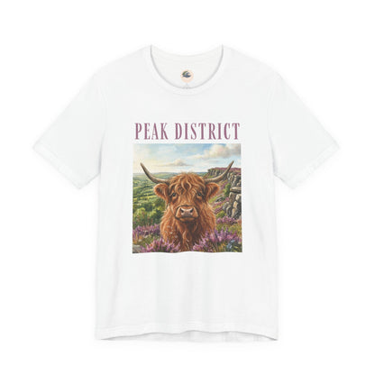Peak District Highland Cow T‑Shirt