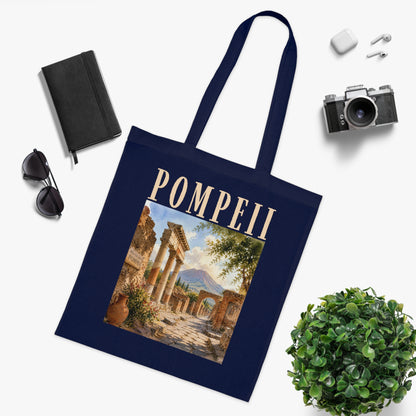 Pompeii Vintage Ruins Cotton Tote