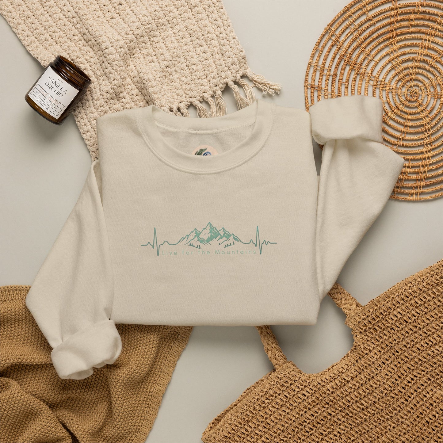 Mountain Heartbeat Crewneck Sweatshirt