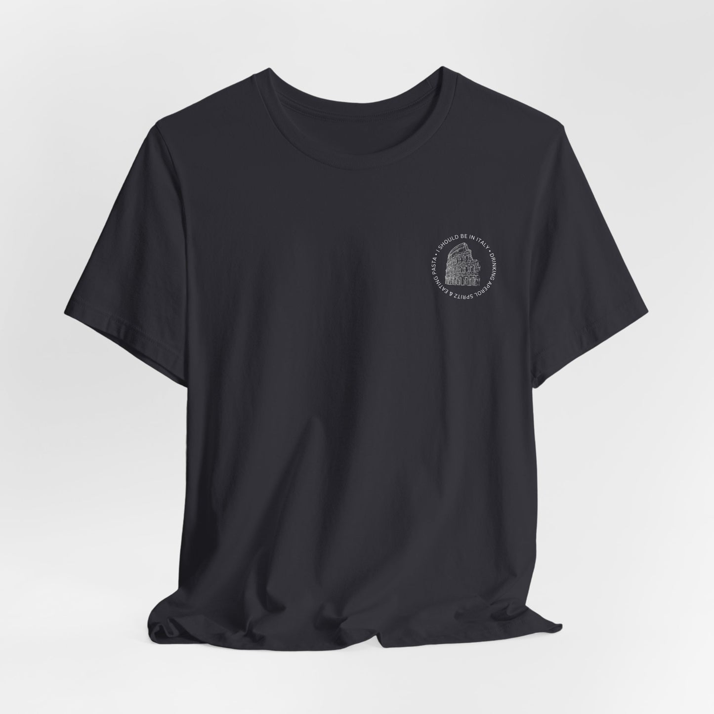 Aperol & Pasta Italy Tee — Minimalist Vintage Liberty Graphic T-Shirt