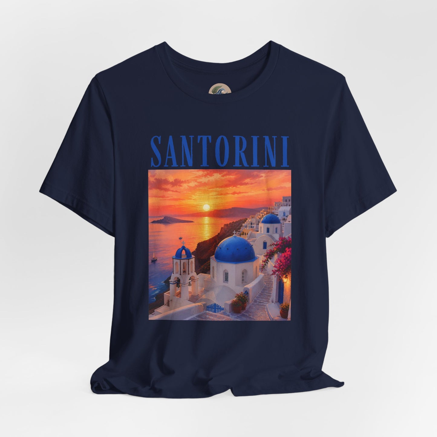 Santorini Sunset Tee — Greek Island Travel T‑Shirt