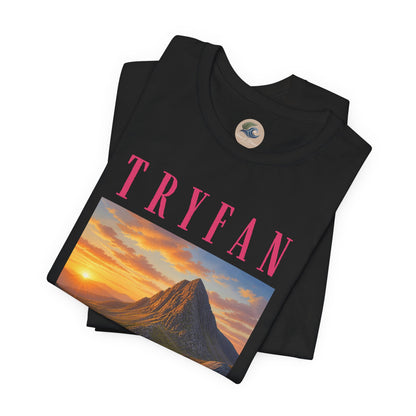 Tryfan Mountain Tee — Scenic Sunset Landscape T‑Shirt