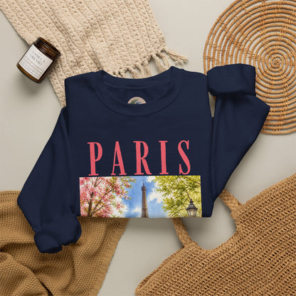 Paris Floral Eiffel Sweatshirt