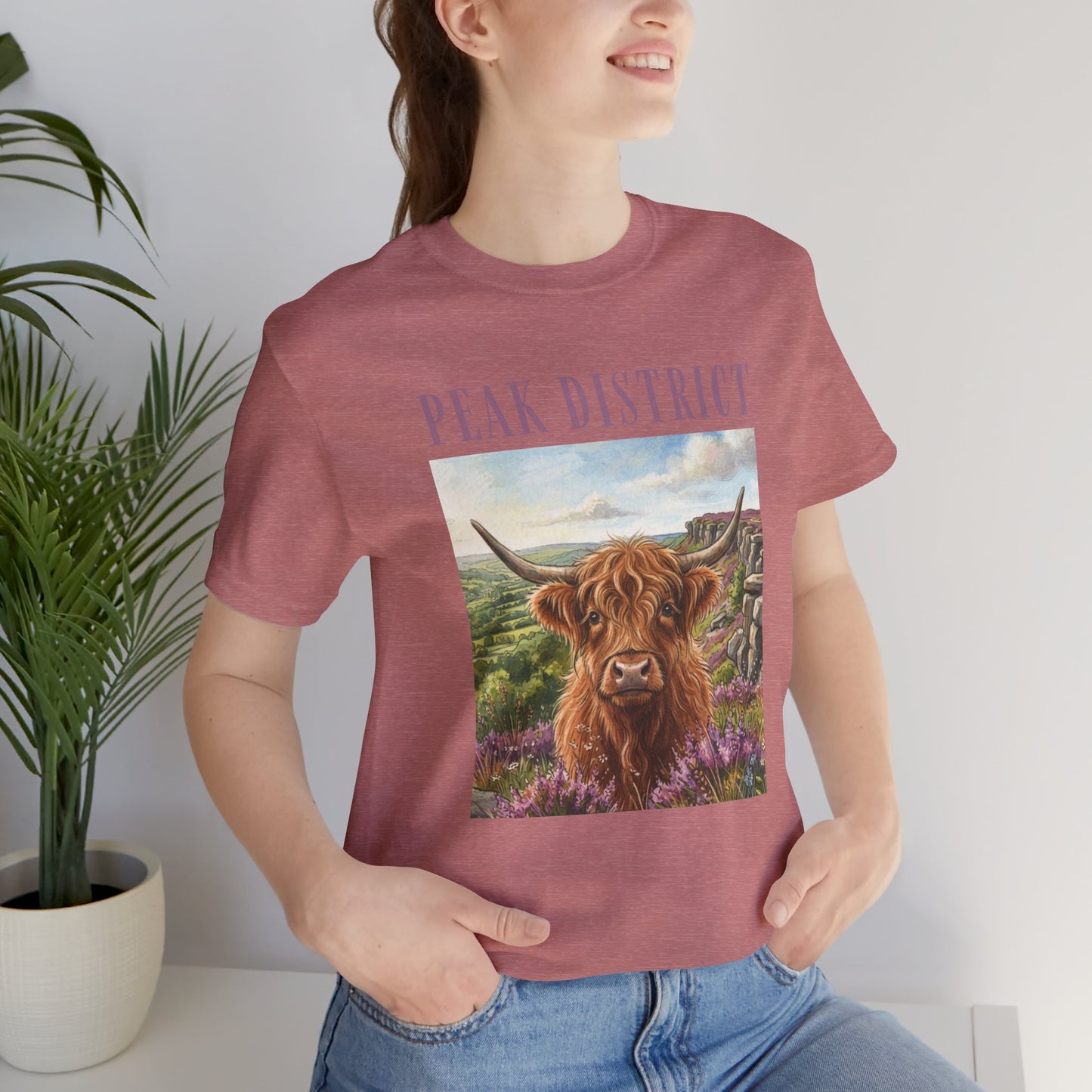Peak District Highland Cow T‑Shirt