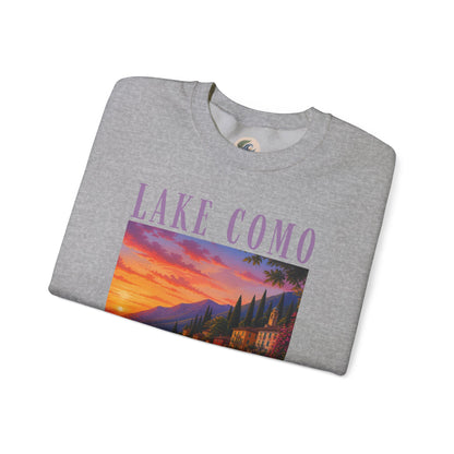 Lake Como Sunset Crewneck Sweatshirt