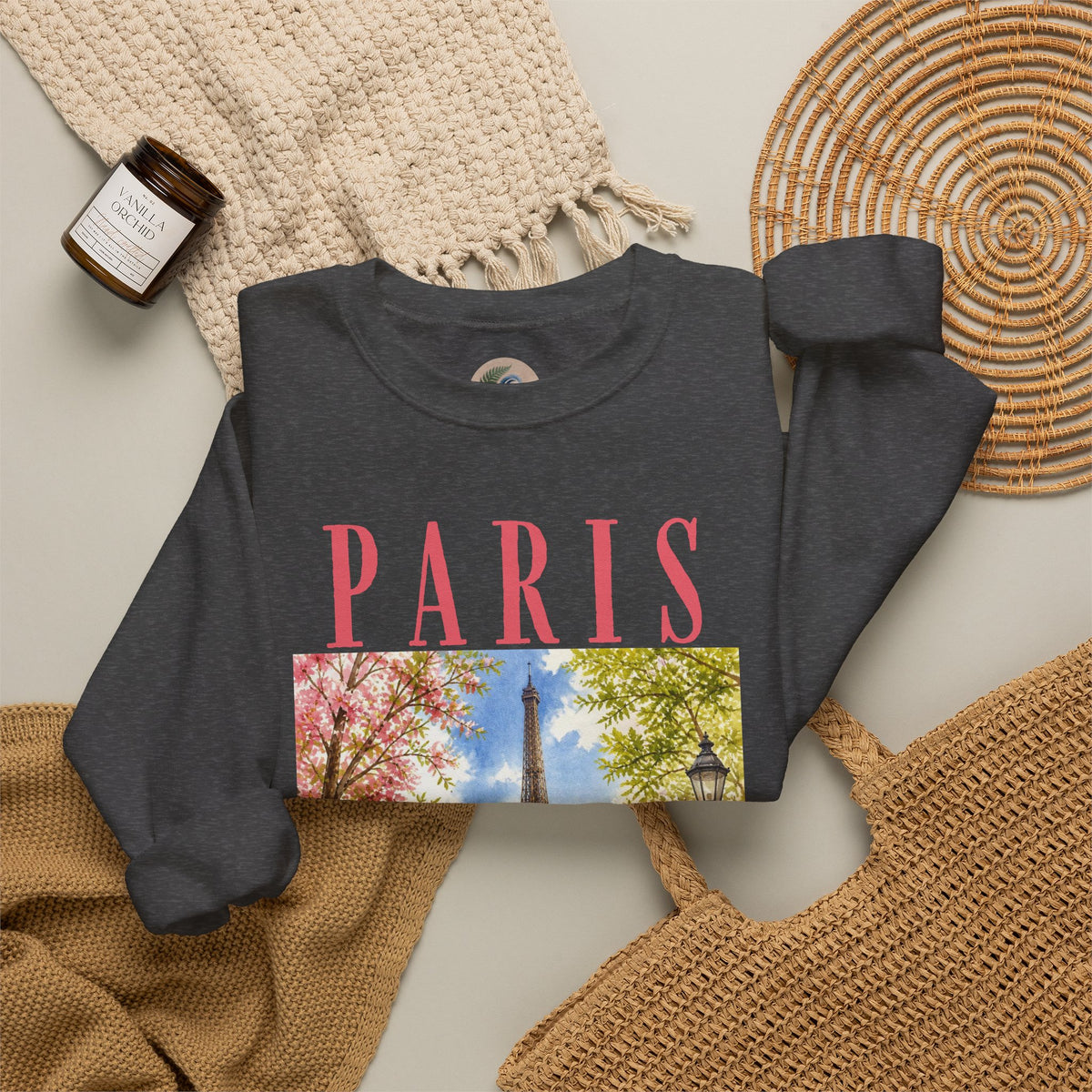 Paris Floral Eiffel Sweatshirt