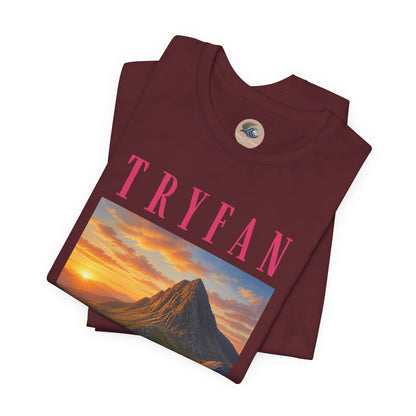 Tryfan Mountain Tee — Scenic Sunset Landscape T‑Shirt
