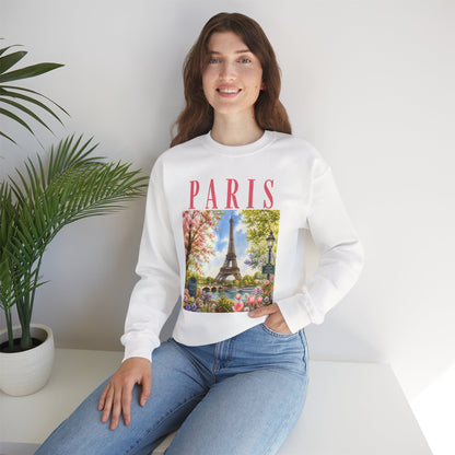 Paris Floral Eiffel Sweatshirt