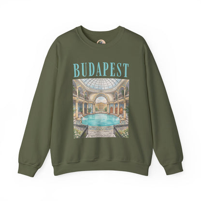 Budapest Thermal Bath Crewneck Sweatshirt