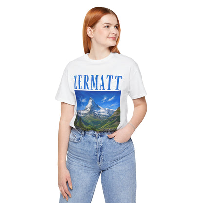 Zermatt Mountain Tee — Scenic Matterhorn Travel T‑Shirt
