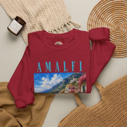 Amalfi Coast Scenic Crewneck Sweatshirt