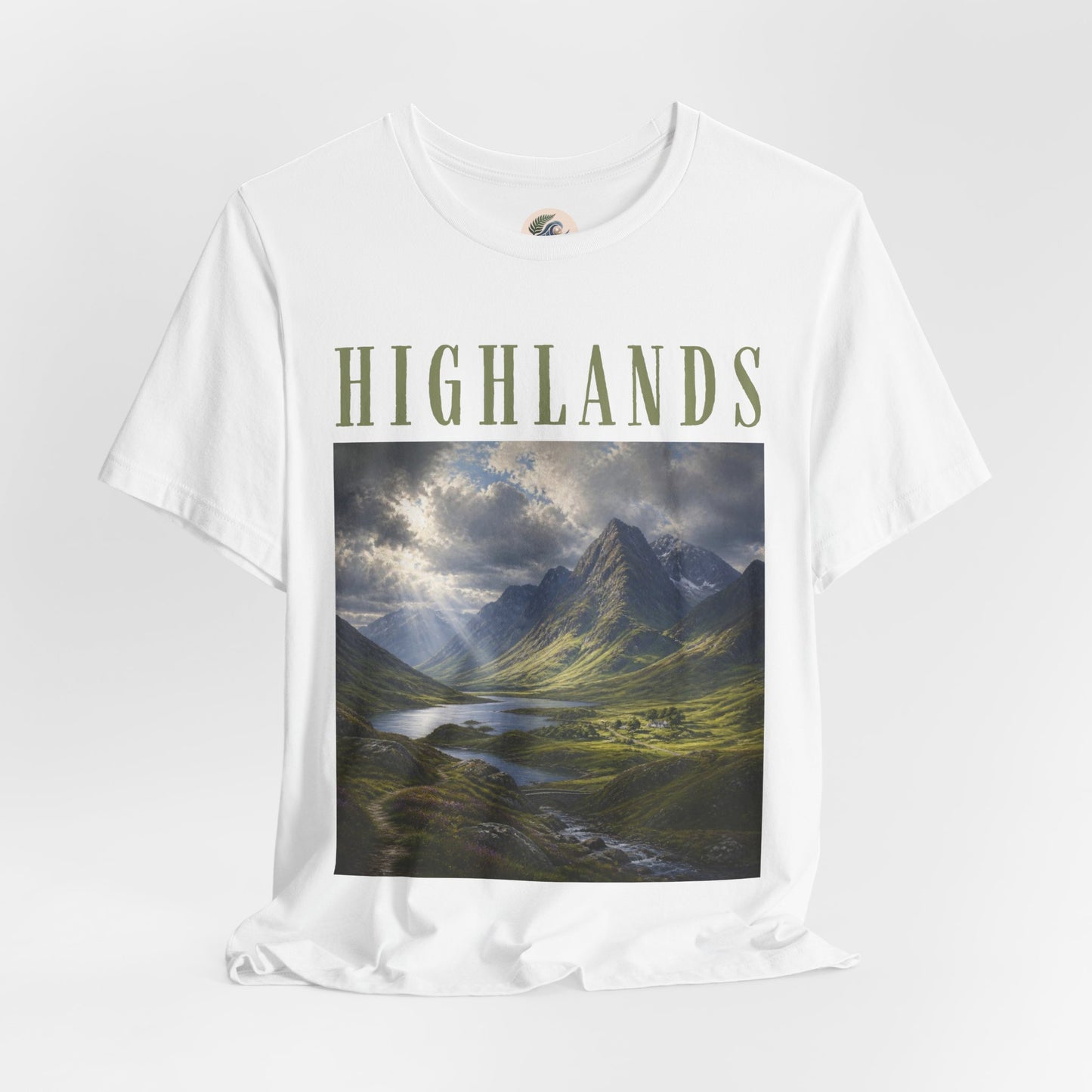 Highlands Scenic Tee — Vintage Mountain Landscape T-Shirt