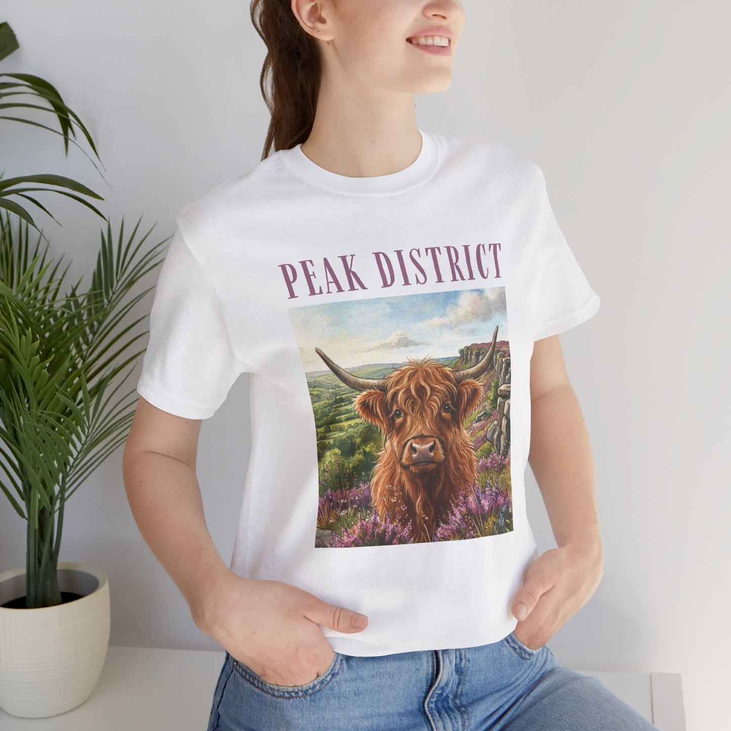 Peak District Highland Cow T‑Shirt