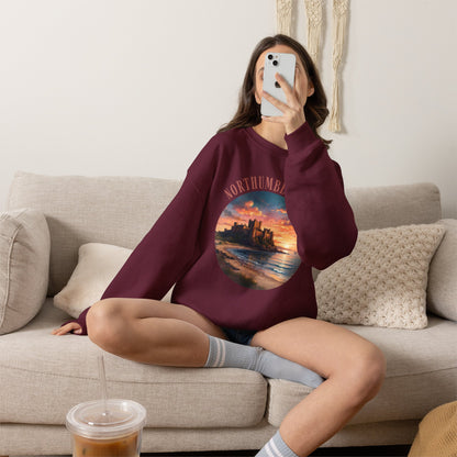 Northumberland Castle Sweatshirt — Scenic Sunset Crewneck