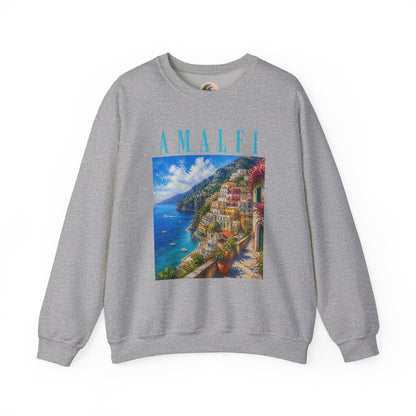 Amalfi Coast Scenic Crewneck Sweatshirt
