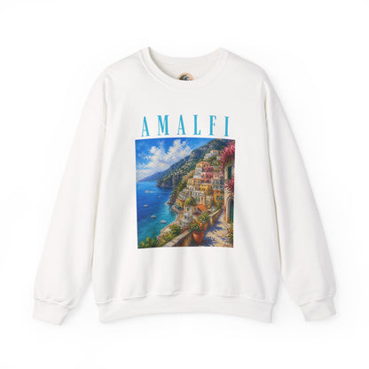 Amalfi Coast Scenic Crewneck Sweatshirt