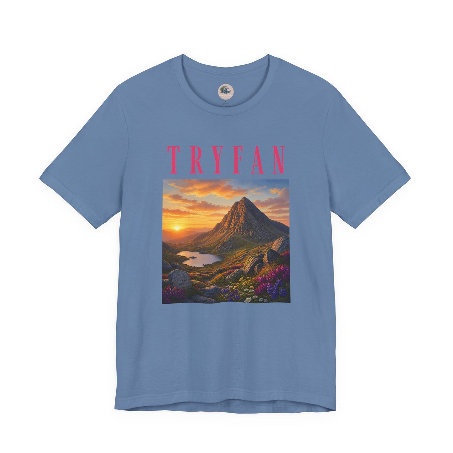 Tryfan Mountain Tee — Scenic Sunset Landscape T‑Shirt