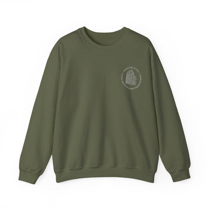 Cozy Italy Crewneck Sweatshirt with Small Chest Badge Design