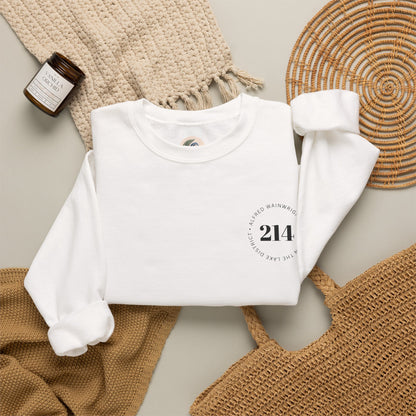 214 Wainwrights Minimalist Crewneck Sweatshirt — Small Chest Logo