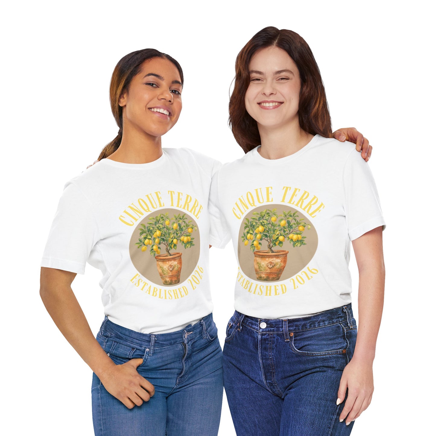 Cinque Terre Lemon Tee — Established 2026 Graphic T-Shirt