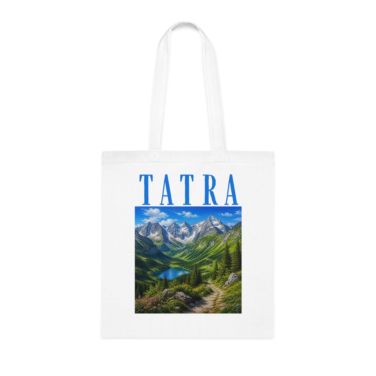 Tatra Mountain Tote Bag — Scenic Alps Landscape Cotton Tote