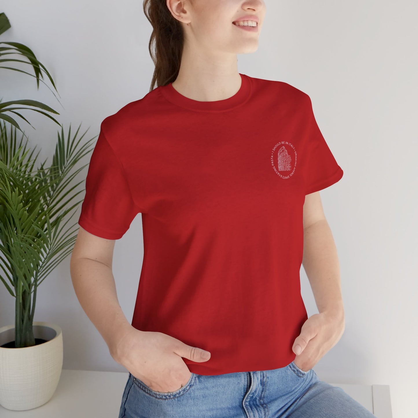 Aperol & Pasta Italy Tee — Minimalist Vintage Liberty Graphic T-Shirt