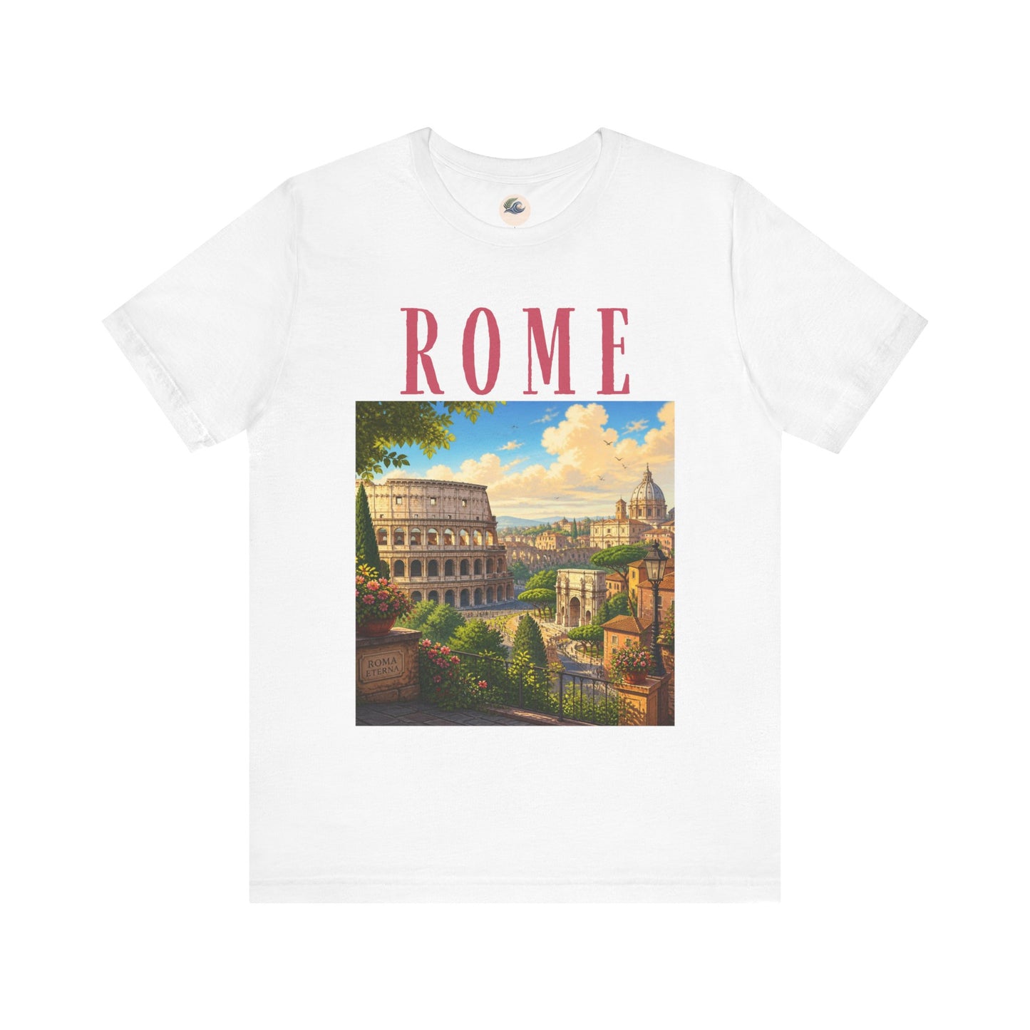 Rome Vintage Travel Tee — Colosseum Scenic Graphic T-Shirt