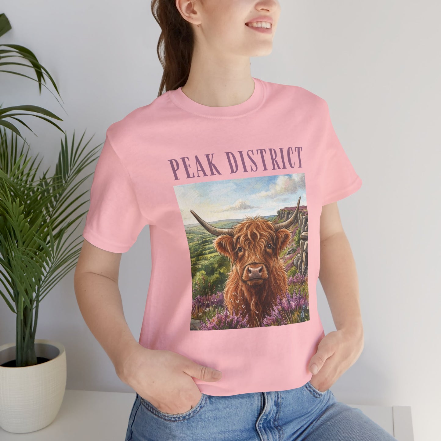 Peak District Highland Cow T‑Shirt