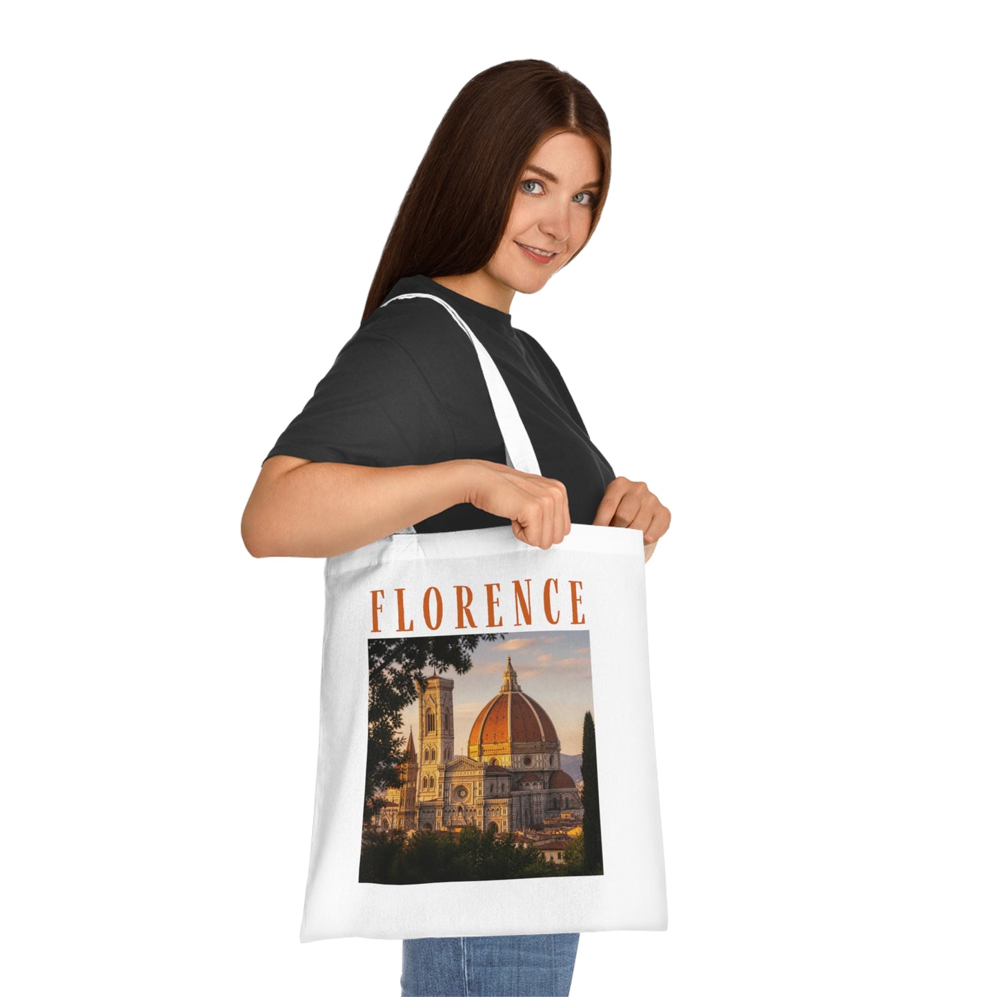 Florence Photo Tote Bag — Duomo Cathedral Travel Cotton Tote