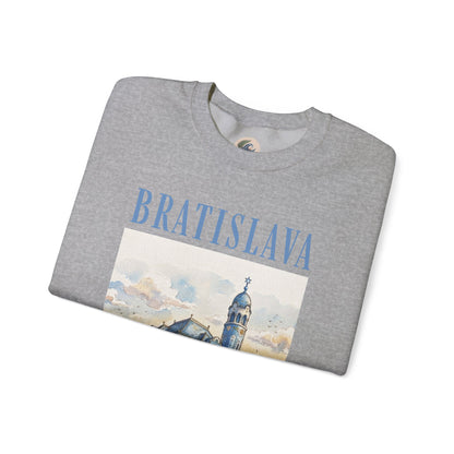 Bratislava Scenic Crewneck Sweatshirt – Vintage Cityscape Graphic