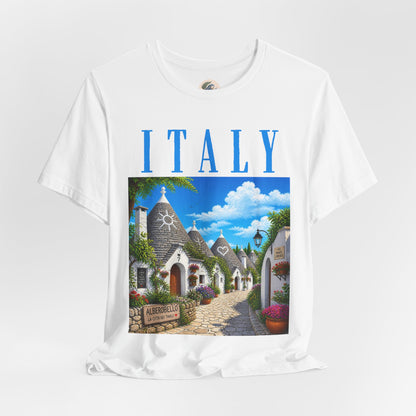 Italy Travel T‑Shirt — Vintage Alberobello Trulli Village Tee