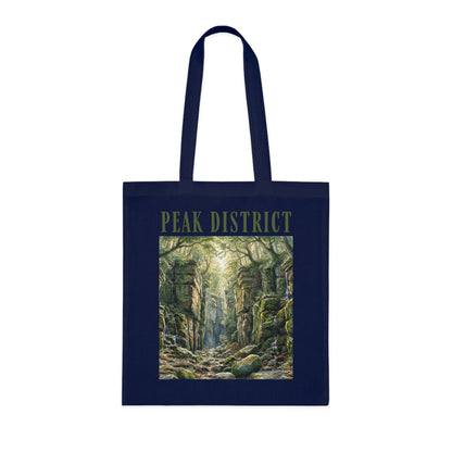 Peak District Cotton Tote Bag — Scenic Luds Church Forest Walk Canvas Shopper
