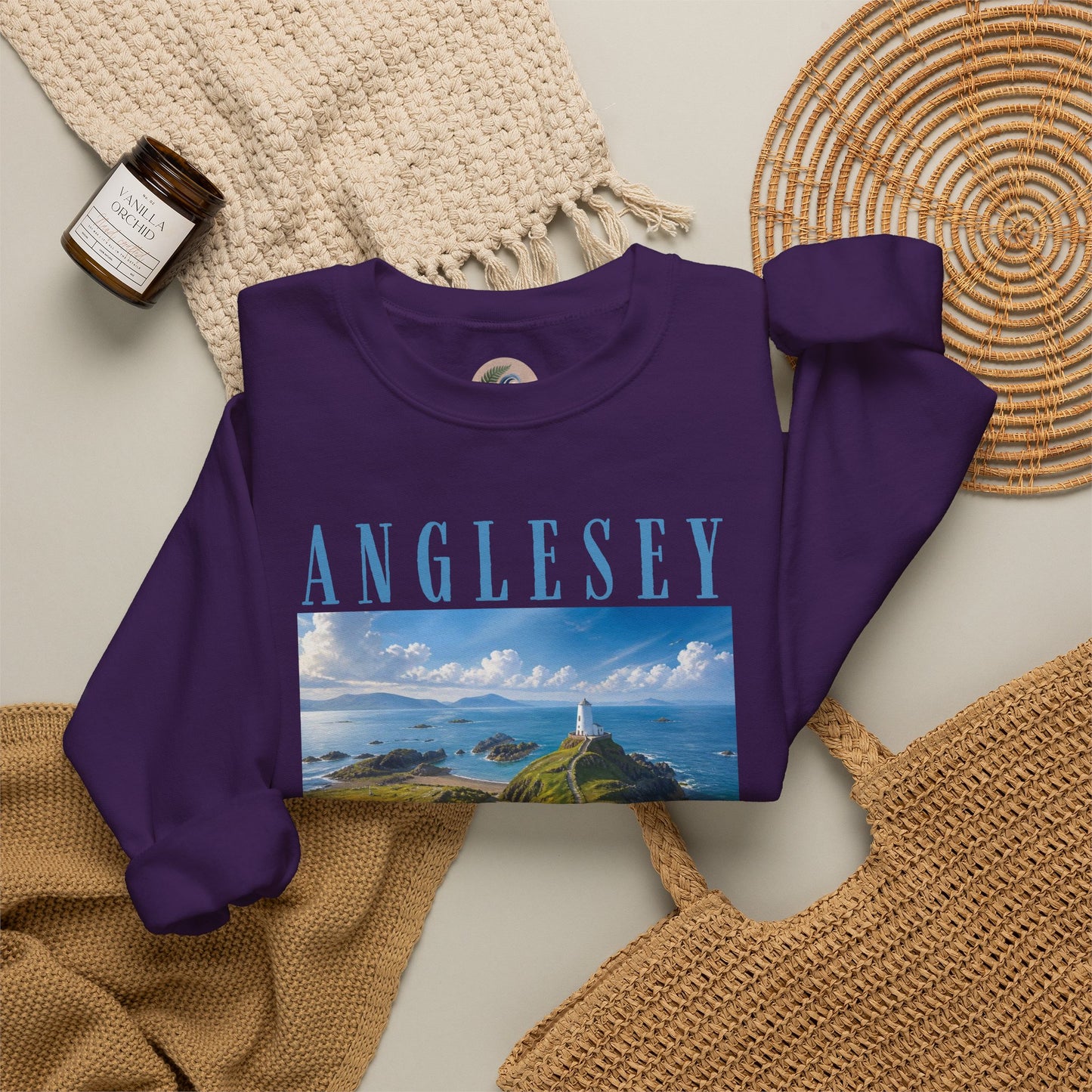 Anglesey Scenic Sweatshirt — Coastal Landscape Crewneck