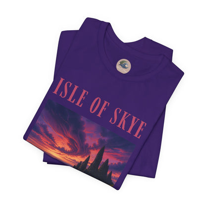 Isle of Skye Scenic Tee — Sunset Landscape Graphic T-Shirt