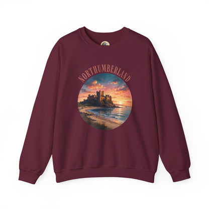Northumberland Castle Sweatshirt — Scenic Sunset Crewneck
