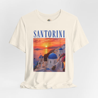 Santorini Sunset Tee — Greek Island Travel T‑Shirt