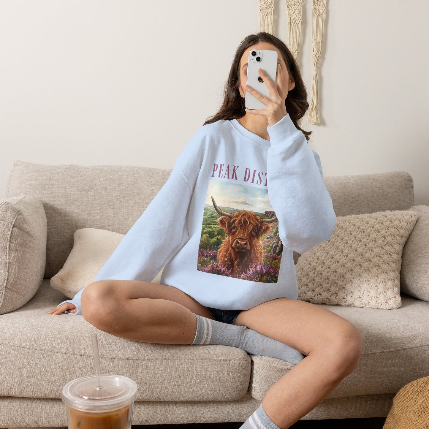 Peak District Highland Cow Sweatshirt